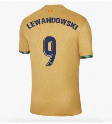 Barcelona Robert Lewandowski #9 Bortedrakt 2022-23 Kortermet